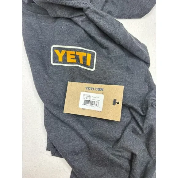 NWT Charcoal Gray Yeti Fly Fishing Ambassador Lure Size Large Tee Shirt - Picture 3 of 4